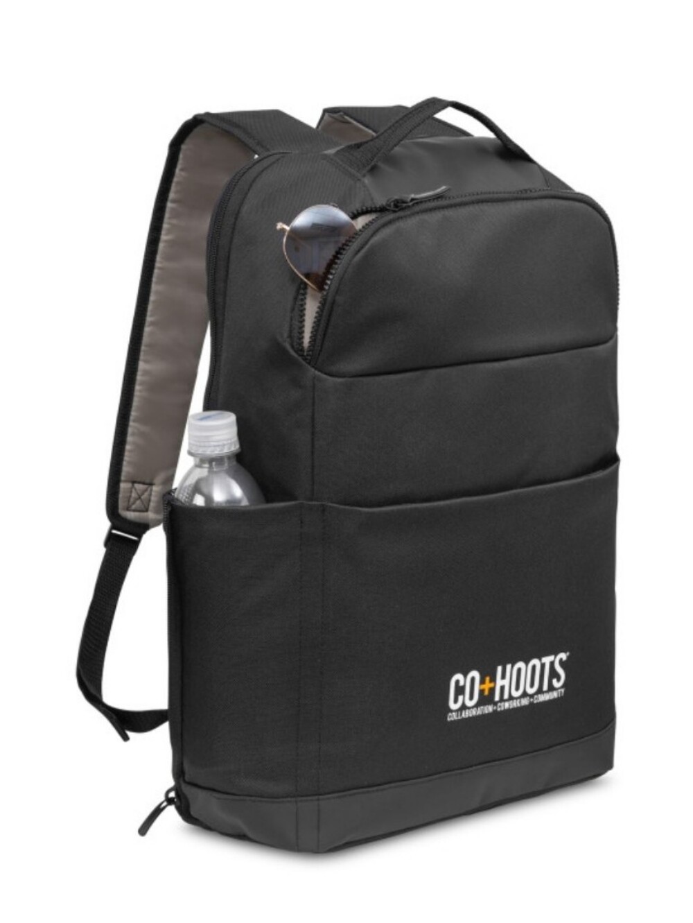 Gemline Black Slim Lightweight Work Mobile Office Laptop Backpack